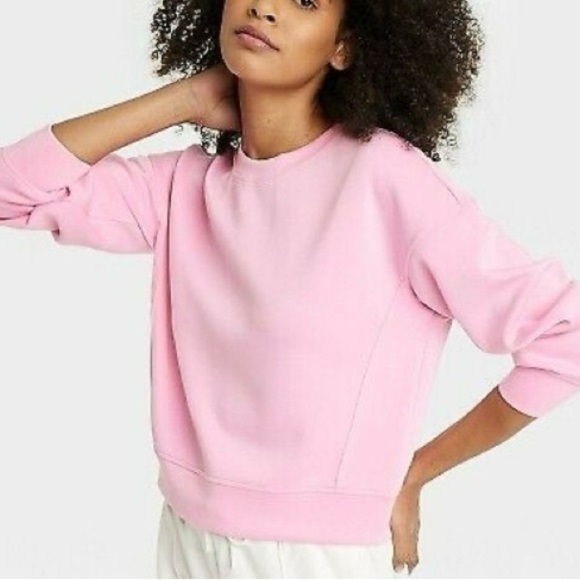 all in motion Sweaters - All in Motion Pink Crew Neck Sweater